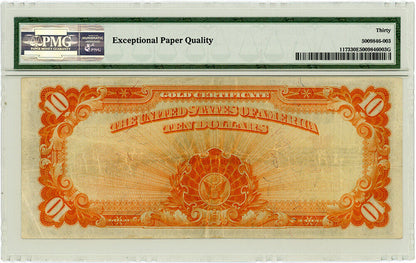 Fr.1173 1922 $10 Gold Certificate PMG VF30 EPQ