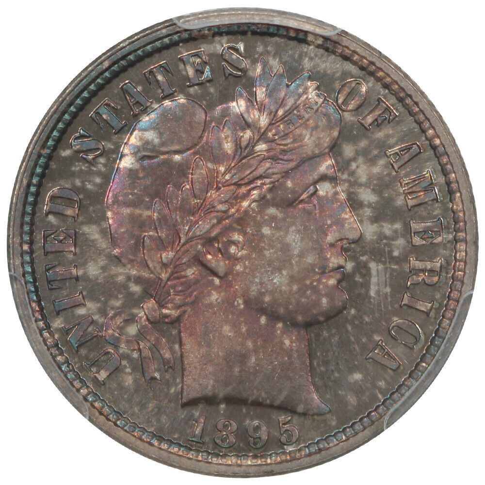 1895 10C PCGS/CAC PR67+ ex: D.L. Hansen - Barber Dime