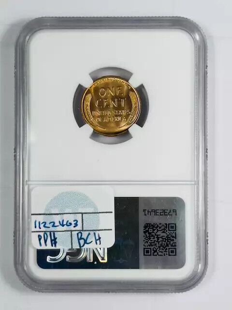 1937 P Small Cents Lincoln Penny NGC MS-67 RD