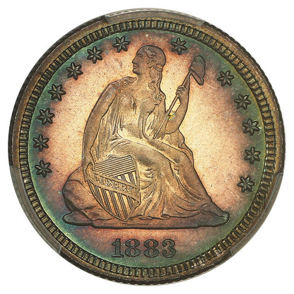 1883 25C PCGS PR68