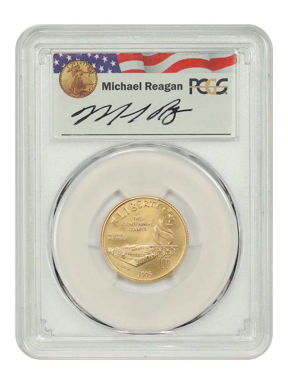 1995-W $5 Stadium PCGS MS70 (Reagan Signature) - $5 Modern Gold Commemoratives