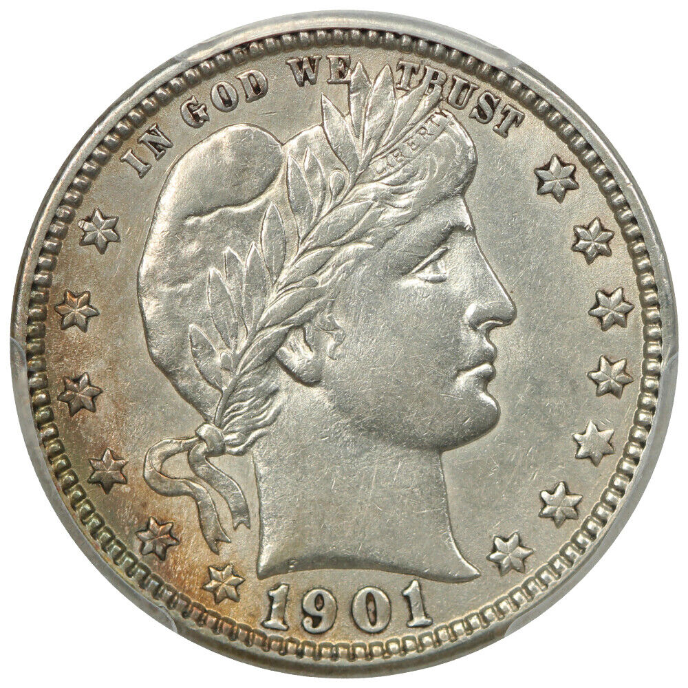 1901-O 25C PCGS AU55 ex: D.L. Hansen