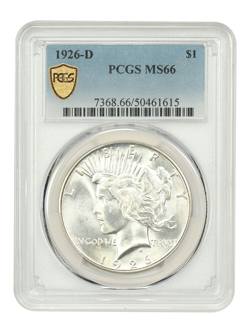 1926-D $1 PCGS MS66 - Peace Dollar