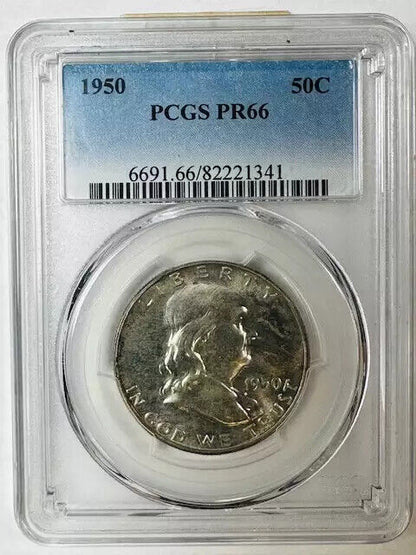 1950 P Franklin Half Dollar PCGS PR-66 Proof!