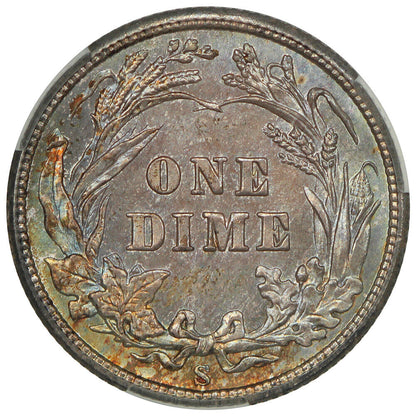 1906-S 10C CACG MS66+ ex: D.L. Hansen - Barber Dime