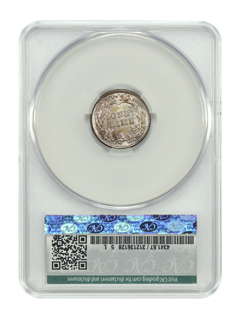 1912 10C CACG MS67 ex: D.L. Hansen - Barber Dime