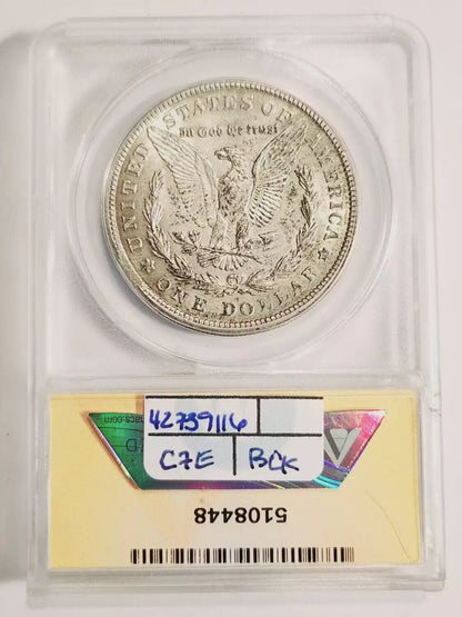 1921 S Morgan Silver Dollar ANACS AU-53 - CLIP