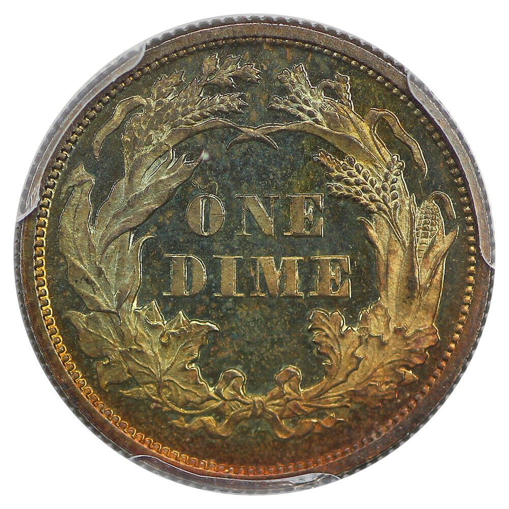 1870 10C PCGS/CAC PR66+ ex: D.L. Hansen