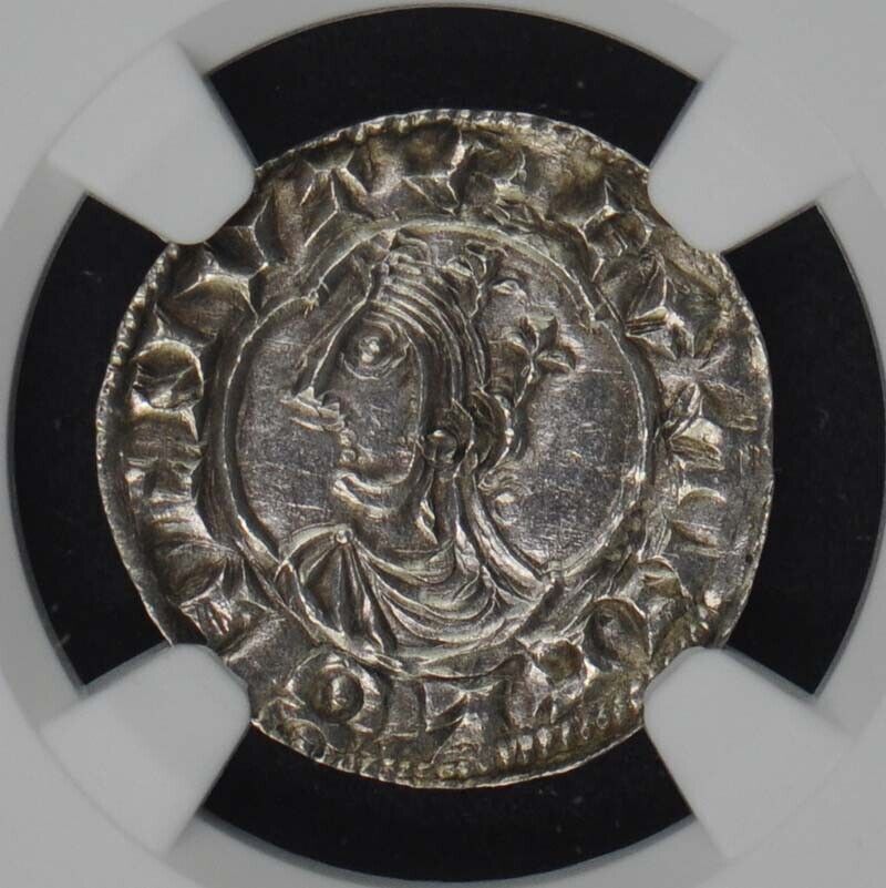 (1040-42) England Penny S-1170 Harthacnut NGC MS63 Top Pop 1/0