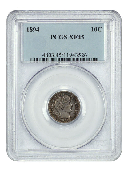 1894 10C PCGS XF45