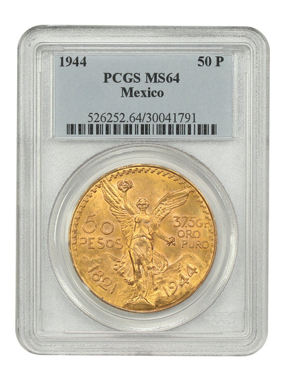 Mexico: 1944 Gold 50 Peso PCGS MS64 (KM-481) - Other