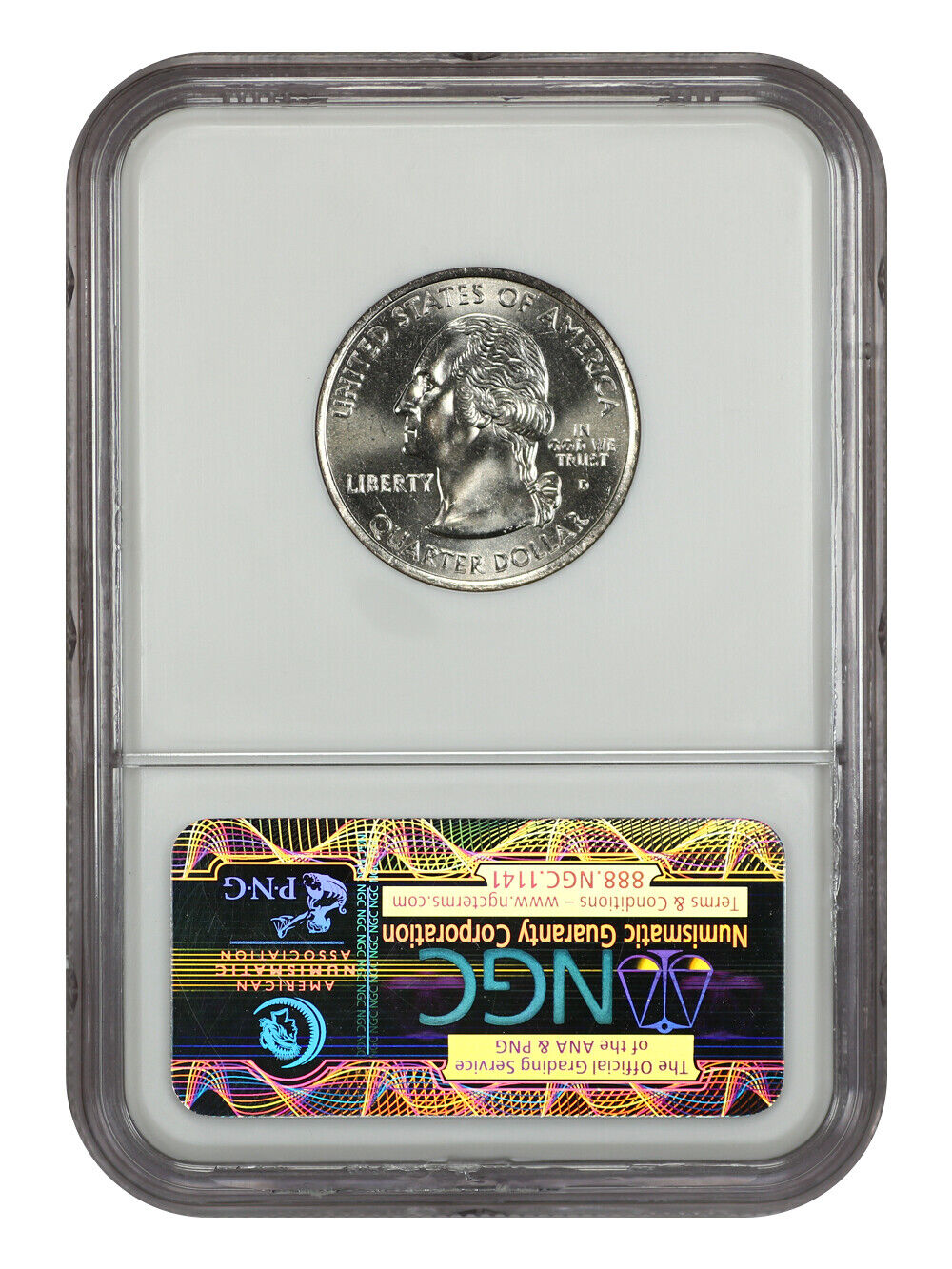 2001-D 25C Vermont NGC MS67 - Washington 50 States Quarters