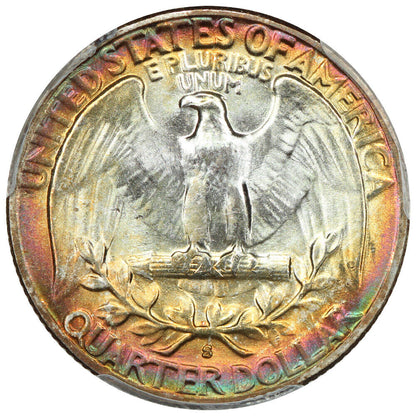 1954-S 25C PCGS MS67+ ex: D.L. Hansen - Washington Quarter