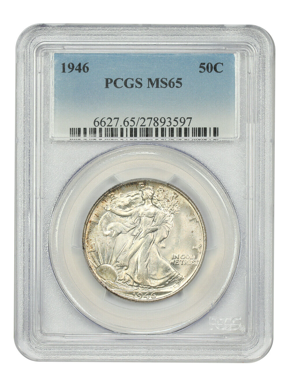 1946 50C PCGS MS65 - Walking Liberty Half Dollar