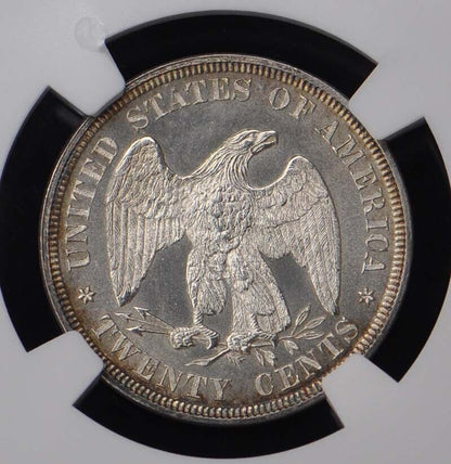 1876 Twenty-Cent Piece 20C NGC MS66