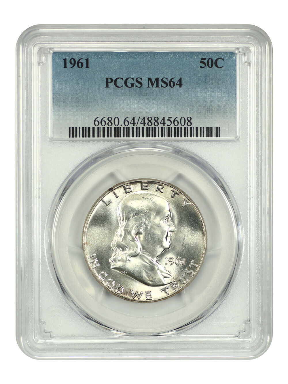 1961 50C PCGS MS64 - Franklin Half Dollar