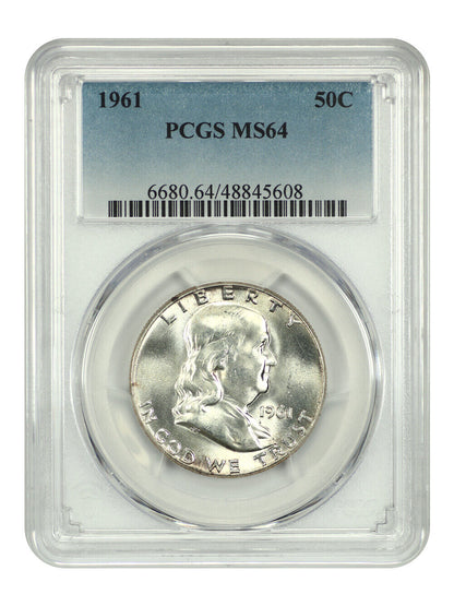 1961 50C PCGS MS64 - Franklin Half Dollar