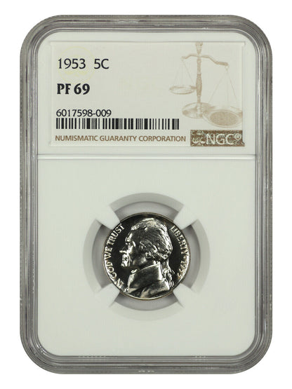 1953 5C NGC PR69 - Jefferson Nickel