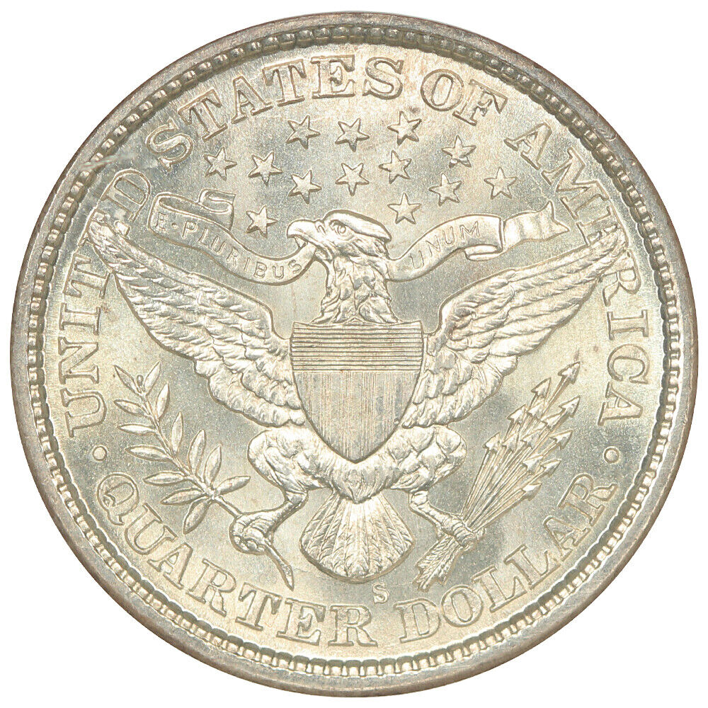 1898-S 25C NGC MS67 - Barber Quarter