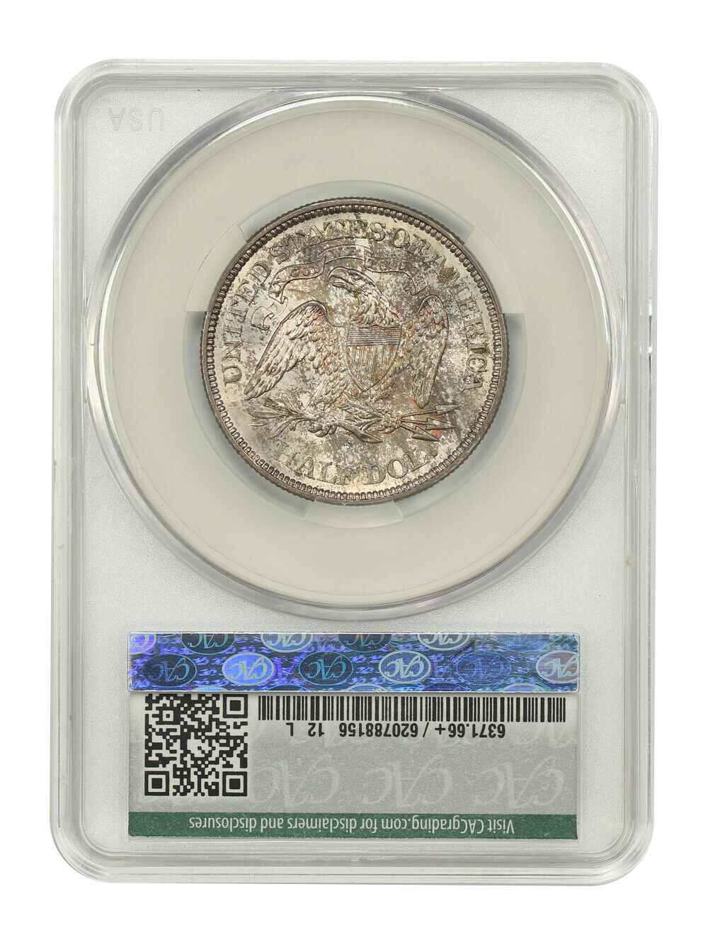 1876-S 50C CACG MS66+ ex: D.L. Hansen - Liberty Seated Half Dollar