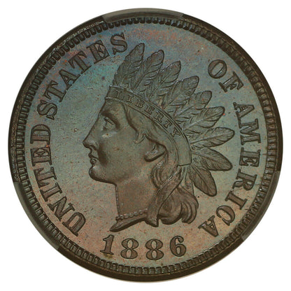 1886 1C CACG PR67+BN (Type 1)  ex: D.L. Hansen/Larry Shepherd - Indian Cent