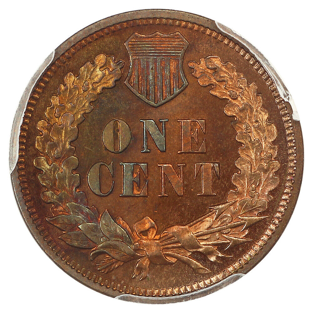 1874 1C PCGS PR63RB - Indian Cent - Popular Proof Issue