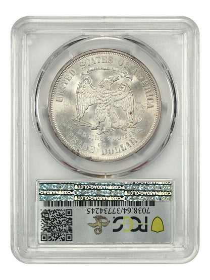 1875-CC Trade $1 PCGS MS64 ex: D.L. Hansen