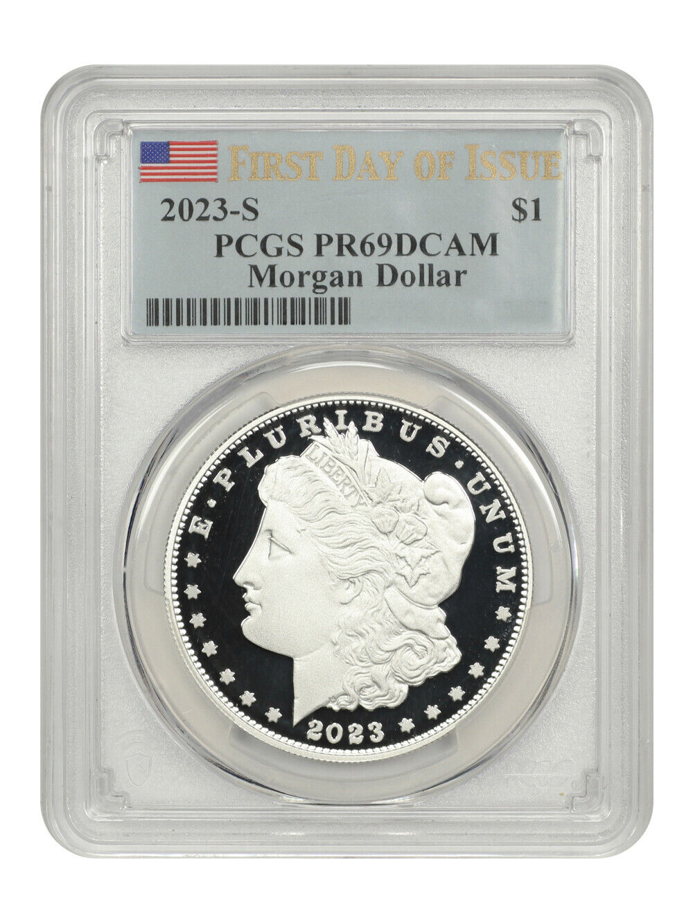 2023-S $1 Morgan Dollar PCGS PR69DCAM (First Day of Issue)