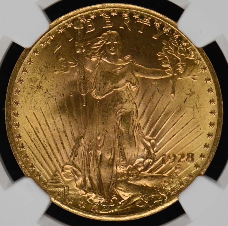 1928 Saint-Gaudens $20 NGC MS65