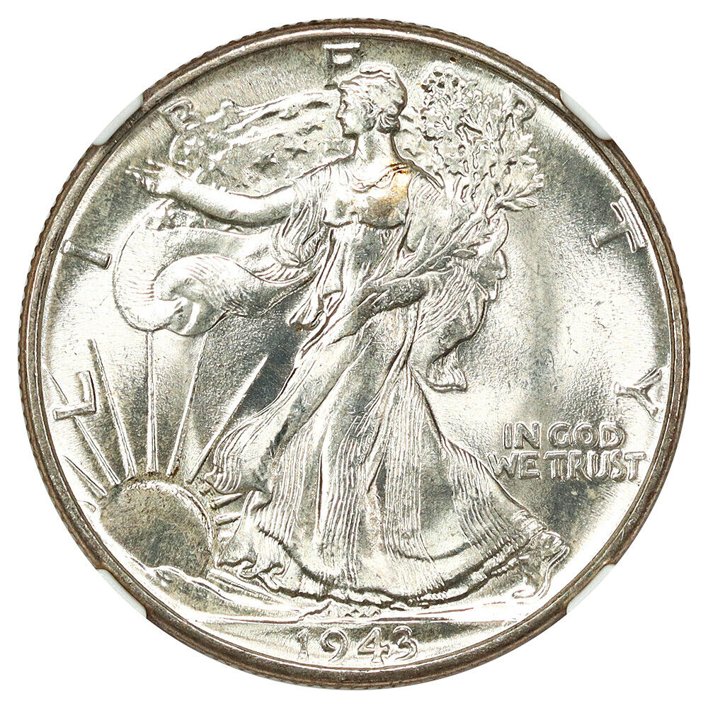 1943 50C NGC MS67 - Walking Liberty Half Dollar