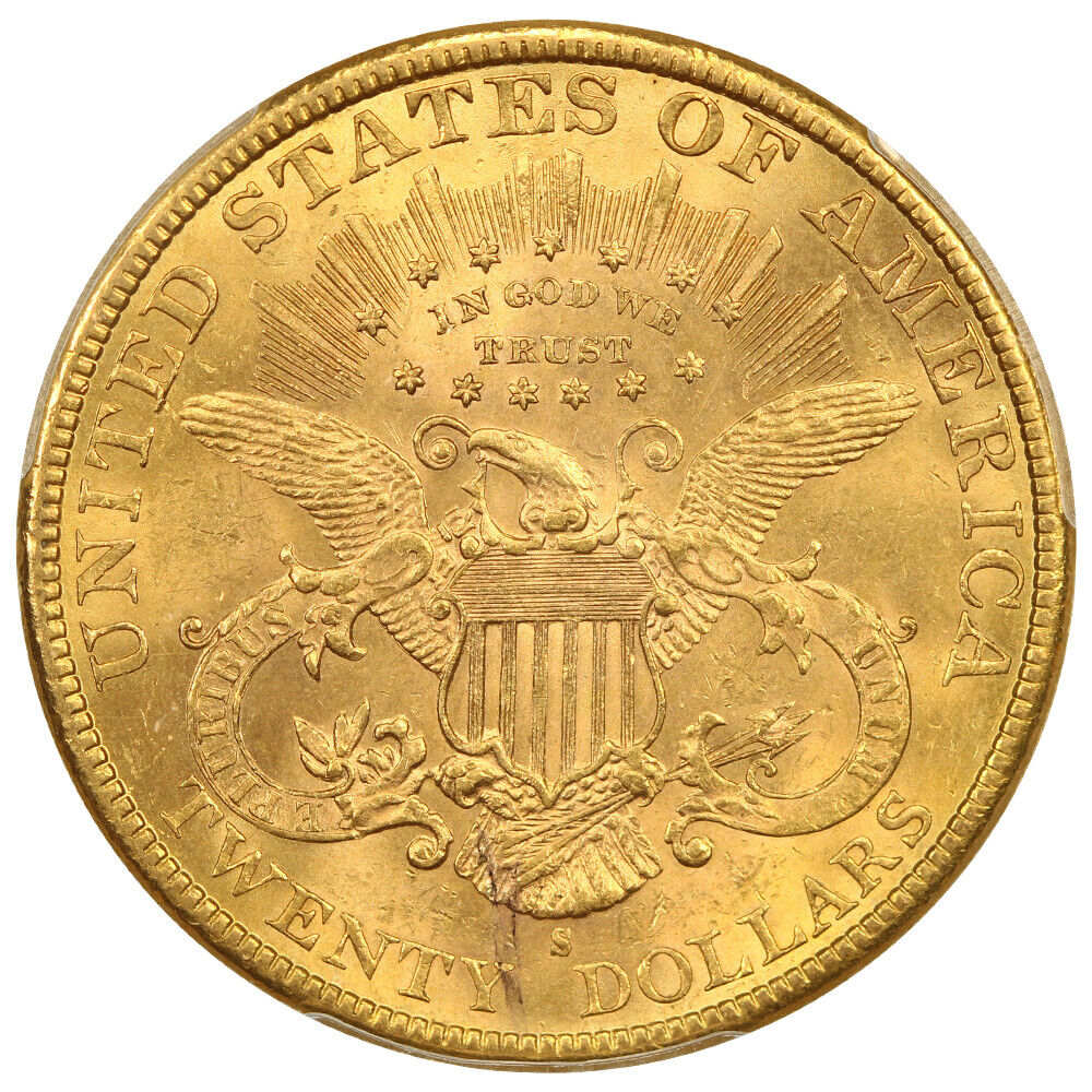 1895-S $20 PCGS MS63