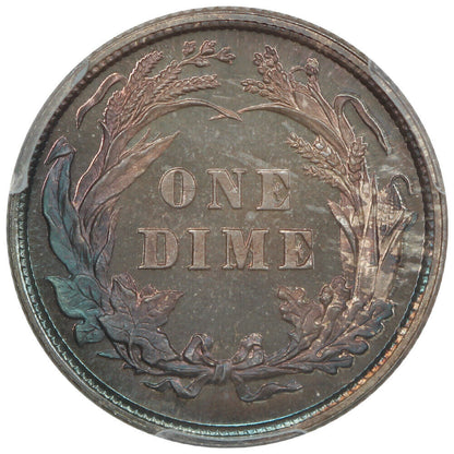 1895 10C PCGS/CAC PR67+ ex: D.L. Hansen - Barber Dime