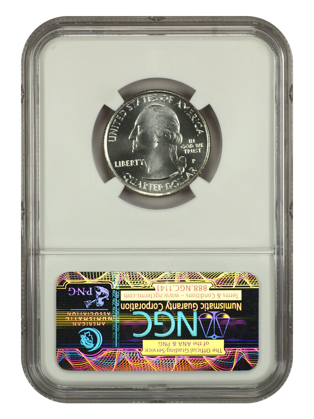 2013-P 25C White Mountain NP NGC MS68 - Type 1 - Clad