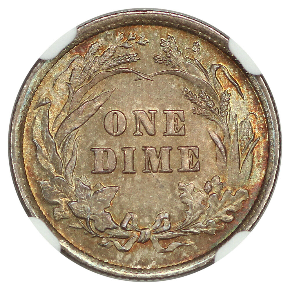 1898 10C NGC MS67 - Barber Dime