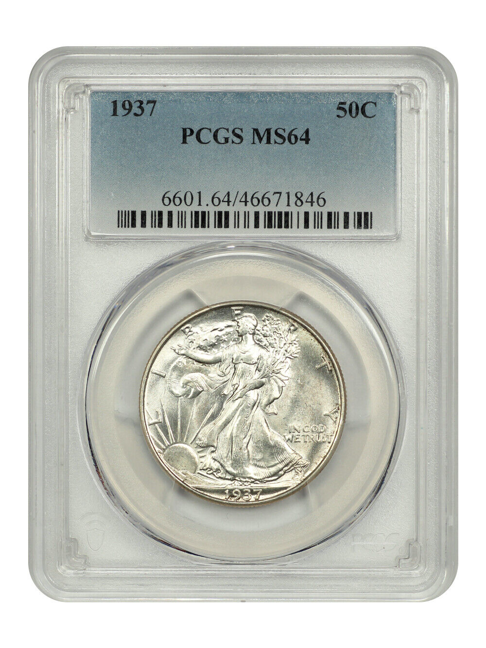 1937 50C PCGS MS64