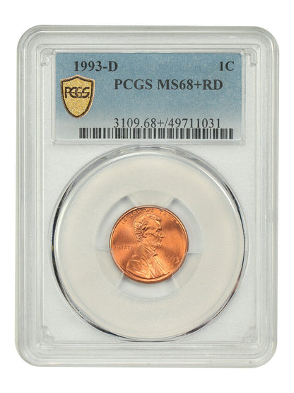 1993-D 1C PCGS MS68+RD - Lincoln Cent (Modern)