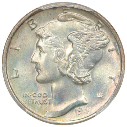 1941 10C PCGS MS68FB ex: D.L. Hansen