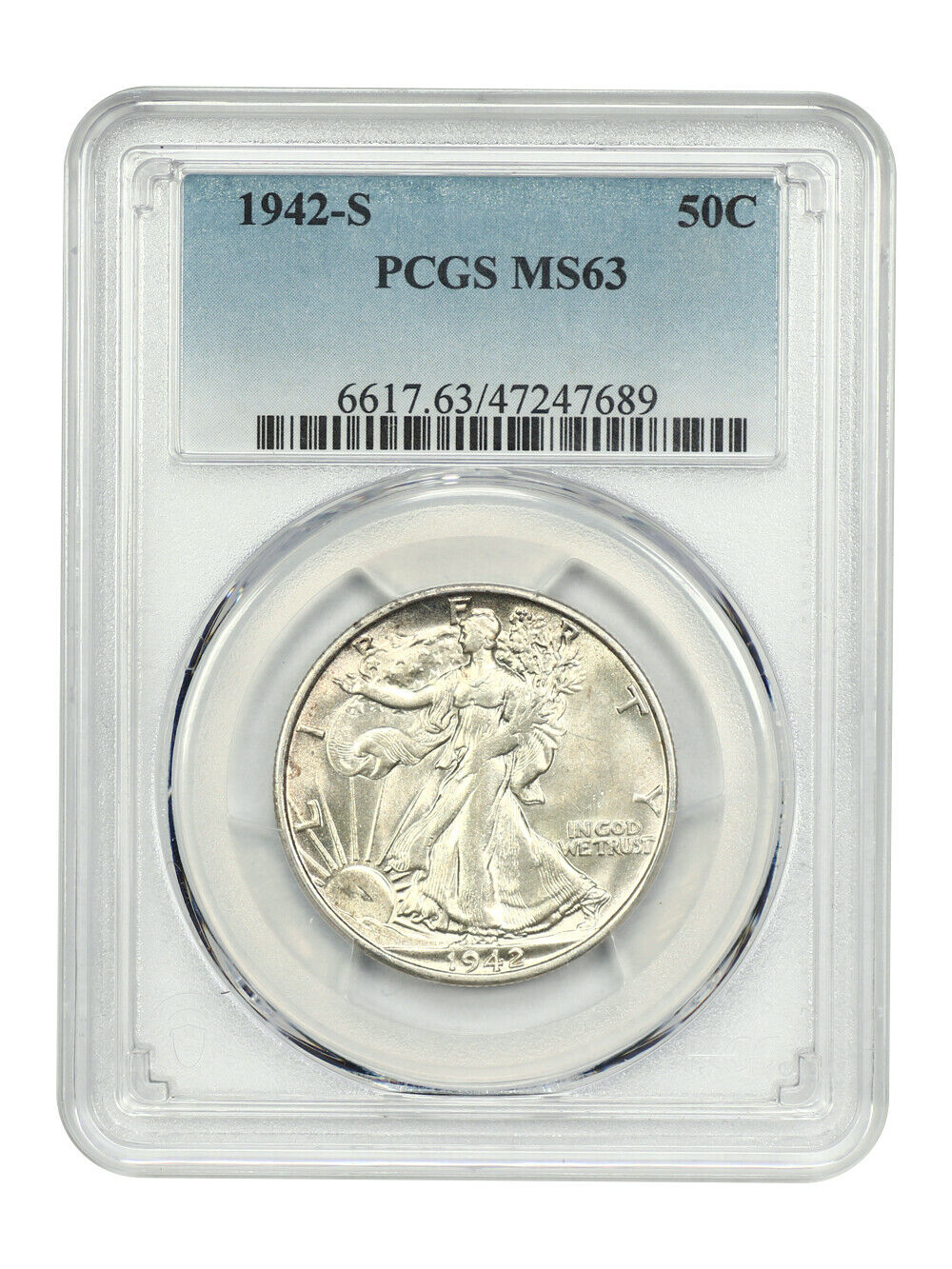 1942-S 50C PCGS MS63