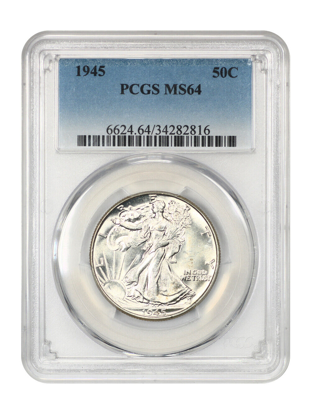 1945 50C PCGS MS64