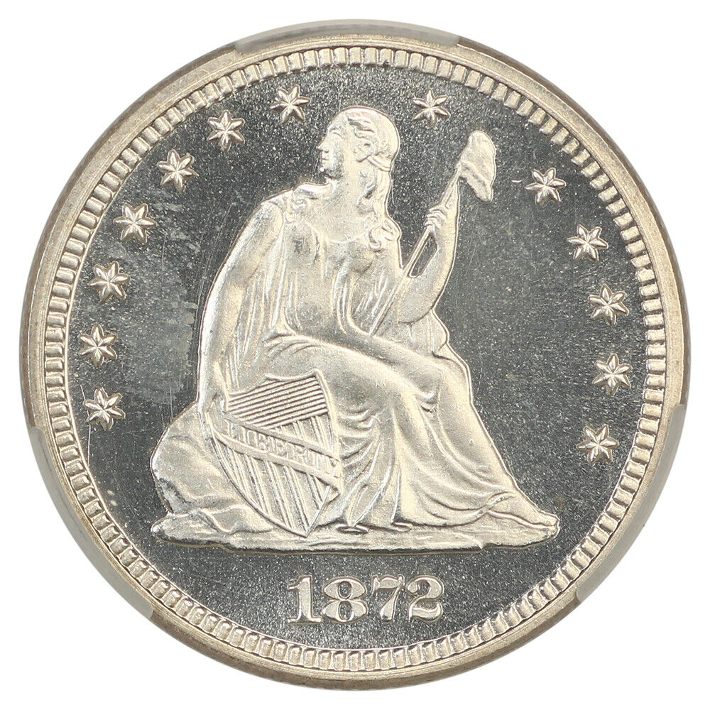 1872 25C CACG PR67CAM ex: D.L. Hansen - Liberty Seated Quarter