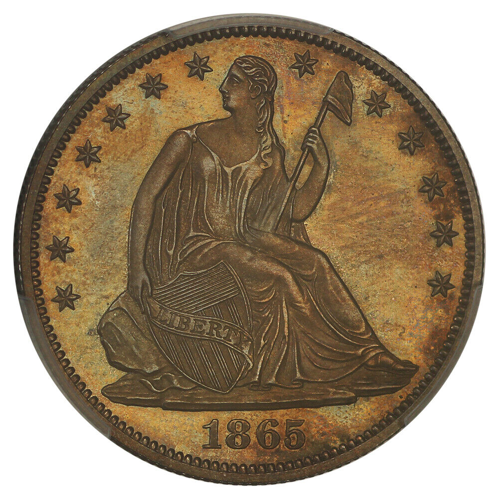 1865 50C PCGS PR66