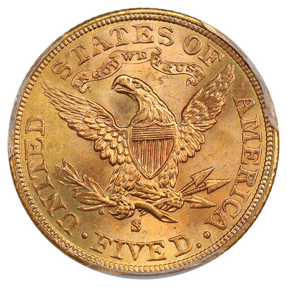 1901-S $5 PCGS MS66 ex: D.L. Hansen