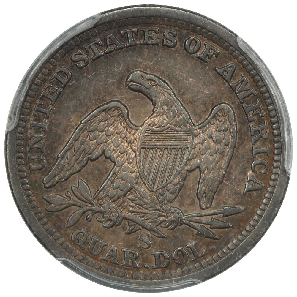 1858-S 25C PCGS XF40 - Liberty Seated Quarter