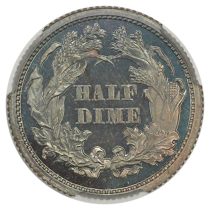 1869 H10C CACG PR67 ex: D.L. Hansen - Liberty Seated Half Dime