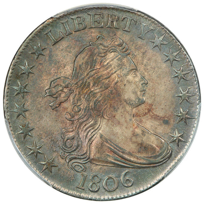 1806 50C PCGS MS62 (Pointed 6, No Stem) ex: D.L. Hansen