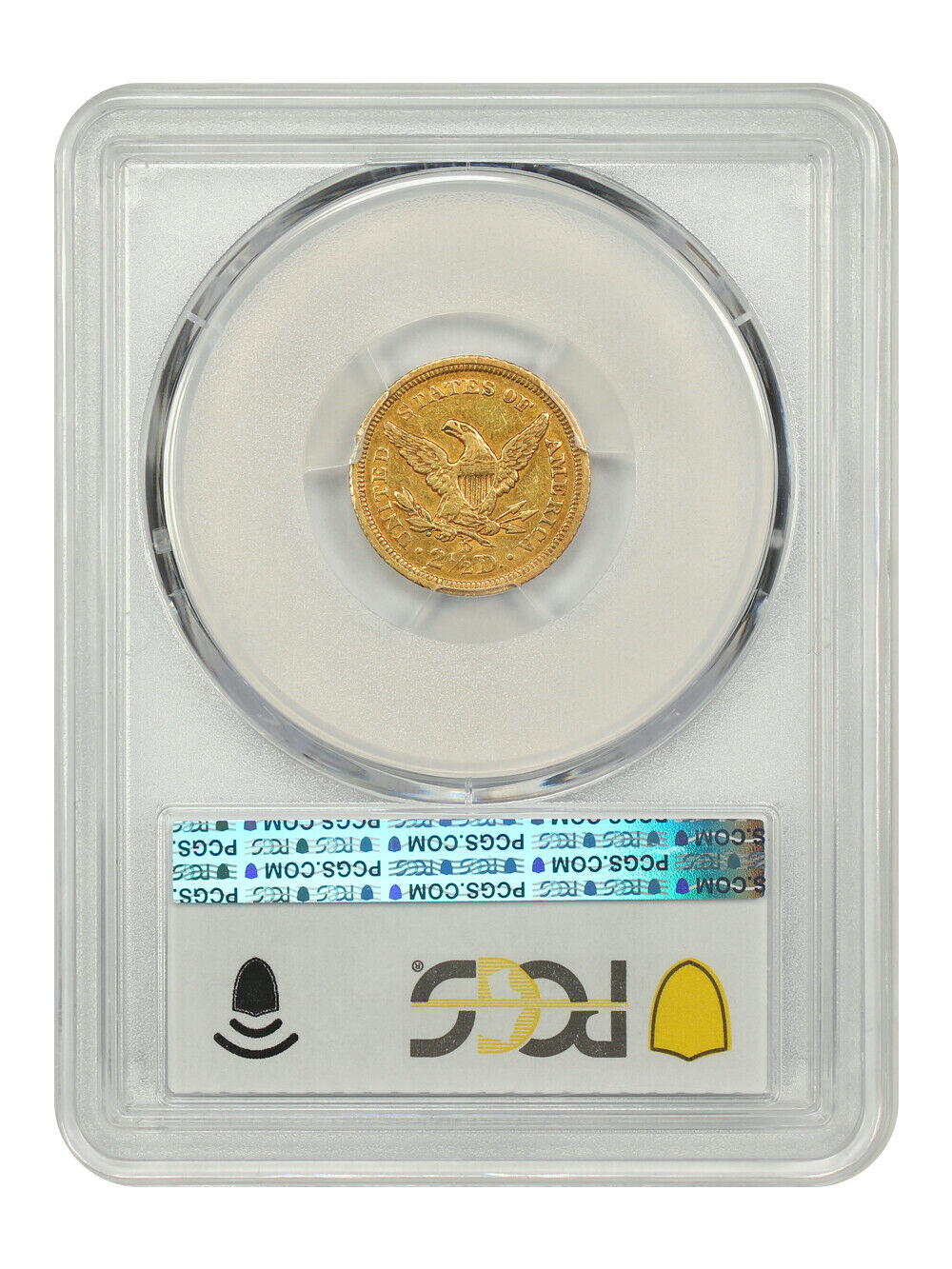 1843-D $2.50 PCGS AU53 (Small D) - Liberty Head $2.5