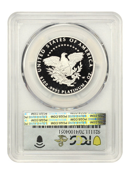 2005-W Platinum Eagle $100 PCGS Proof 70 DCAM ex: D.L. Hansen