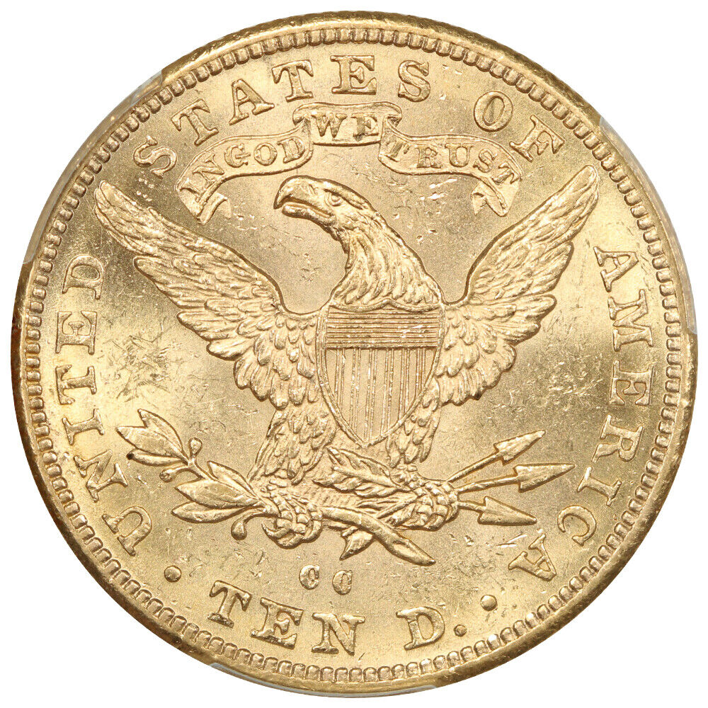 1891-CC $10 PCGS MS60 - Liberty Head $10 - Popular CC-Mint Eagle