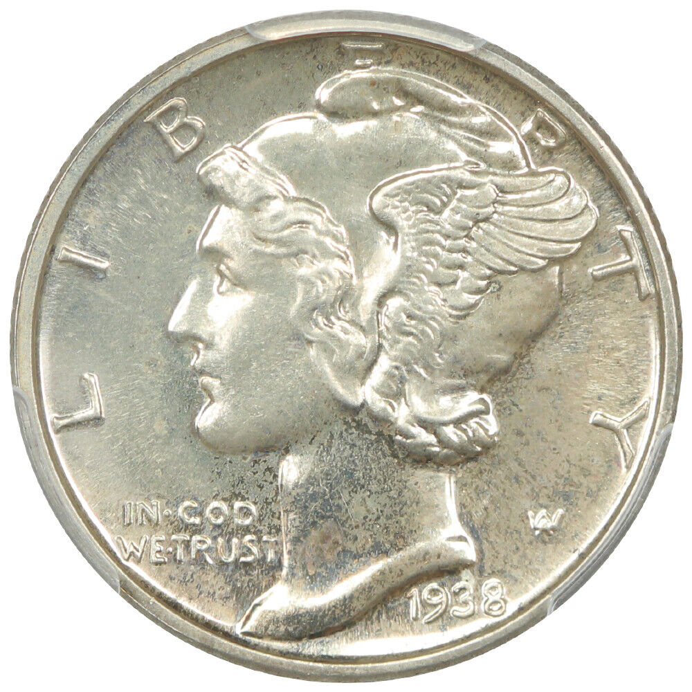 1938 10C PCGS PR67 - Mercury Dime