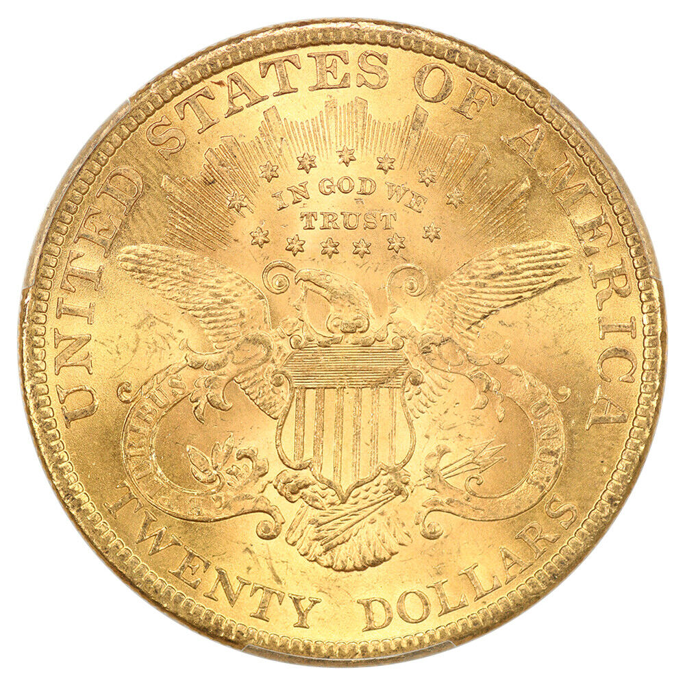 1897 $20 PCGS MS64 ex: D.L. Hansen